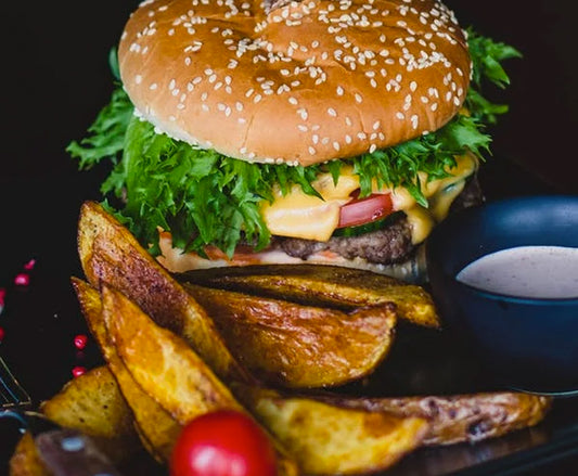 Gourmet Burger with Fries